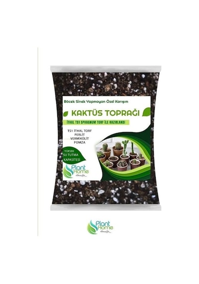Hüskon Ticaret Premium Kaktüs Toprağı 10 Litre - Böcek Sinek Yapmayan Yüksek Su Tutma Kapasitesi İle İthal Ts1 Torf 10 L
