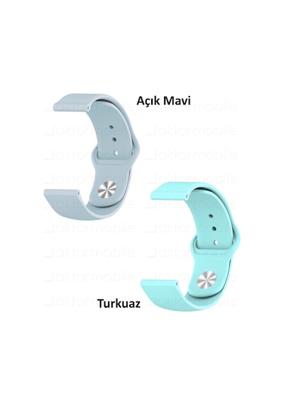 20 Mm / 22 Mm Silikon Kordon Universal Spor Kayış 20 Renk