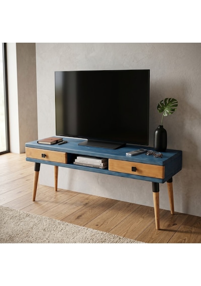 Mobenta Modest Tv: İskandinav Masif Tv Ünitesi 2 Çekmeceli 1 Raflı - 150 Ig-tk Mavi-ahşap Mobenta Modest Tv: İskandinav Masif Tv Ünitesi 2 Çekmeceli 1 Raflı - 150 Ig-tk Mavi-ahşap