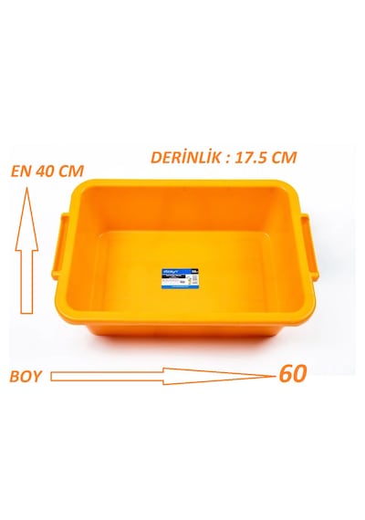 Sıva Ve Alçı Teknesi Harç Kum Teknesi Sert Plastik Hacim : 35 Litre