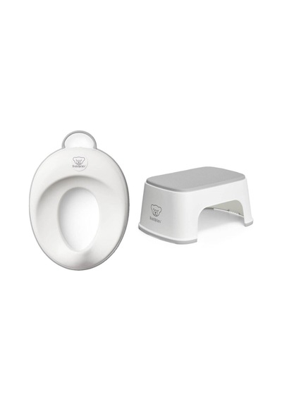 BabyBjörn Klozet Adaptörü & Safe Step Banyo Basamağı White Grey