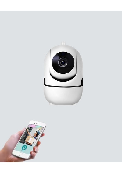 1080p Wifi Akıllı Güvenlik Kamerası Pan & Tilt, Hareket Takip İki Yönlü Ses