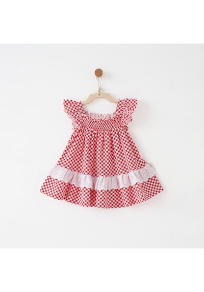 Andywawa Cherry Chatty Elbise Kız Bebek Kırmızı Ac26689