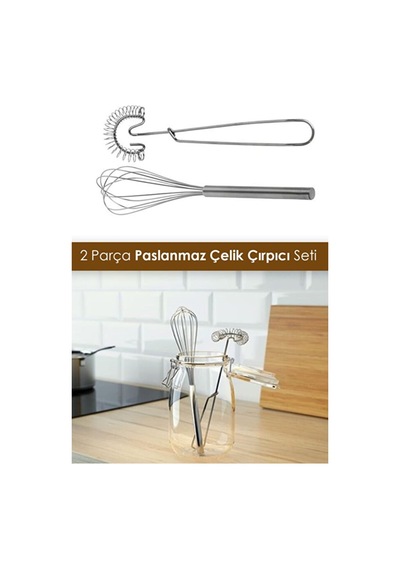 Pratik Idealisk Ikili Metal Çırpıcı Seti Metal Çırpıcı Seti Yumurta Sos Çırpma Çırpıcı Seti Paslan Diğer