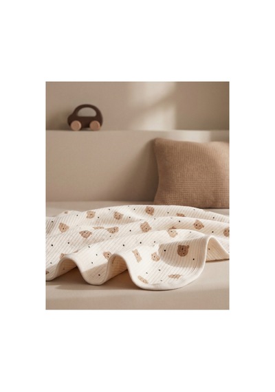 %100 Pamuk Bebek Battaniyesi 80x90 Çok Renkli