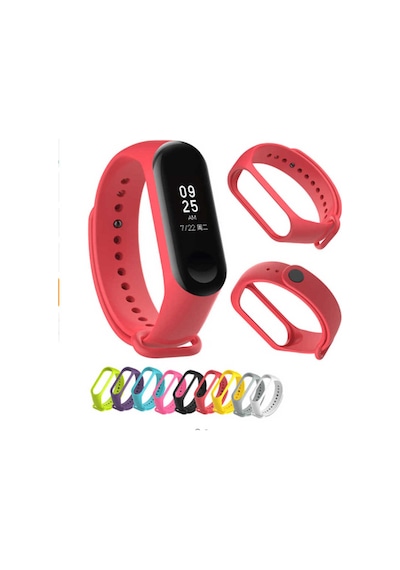 Xiaomi Mi Band 3 Uyumlu Pak Kordon Pembe Açık