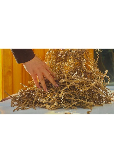 Kokulu Kırpık Kağıt Boho Brown 50 Gr Z Zigzag Hediye Kutusu Süsleme & Paketleme Dolgu Kağıdı