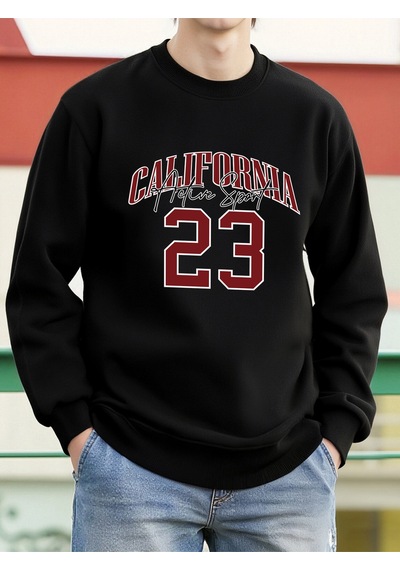 Startmore Startmorecalifornia Active Sport 23 Tasarım Erkek Tişörtü Moda Sokak Kazak Polar Günlük Giysiler Bisik Siyah