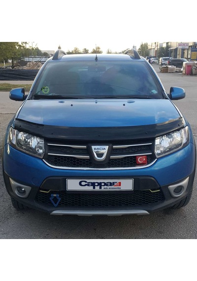 Cappafe Dacia Sandero Ön Kaput Koruyucu Rüzgarlık 4Mm 2012-2020