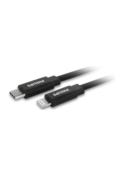Philips Dlc9543v/97 Mfı Sertifikalı Usb-c To Lightning Hızlı Şarj Kablosu, 1.2 Metre, Siyah