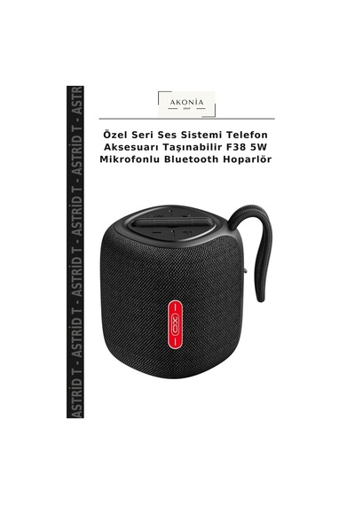 Özel Seri Ses Sistemi Telefon Aksesuarı Taşınabilir F38 5w Mikrofonlu Bluetooth Hoparlör