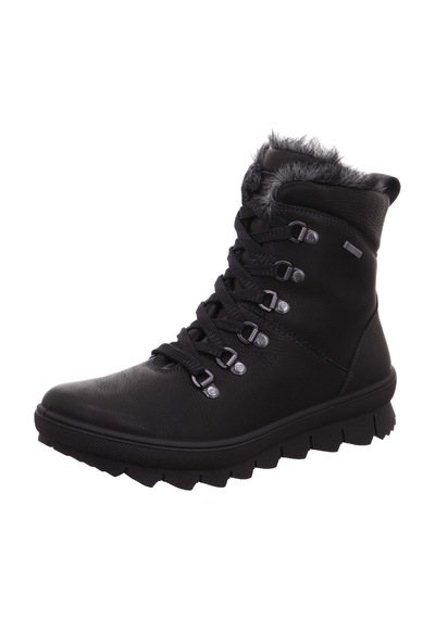 Legero 2-000530 Novara Kadın Siyah Deri Gore-tex Bot Siyah