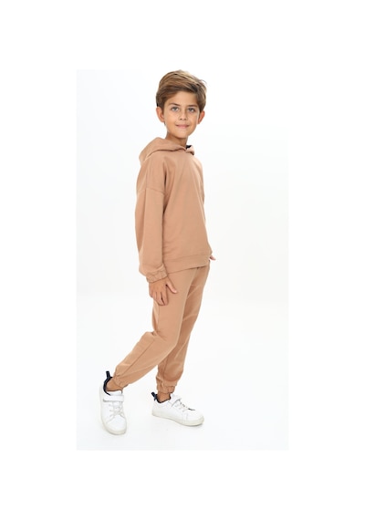 Toontoy Kids Toontoy Erkek Çocuk Arma Detaylı Eşofman Takımı Kahverengi