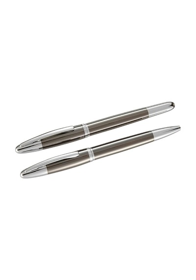 Steelpen 179 Krom Titanyum Dolma+tükenmez Kalem Standart