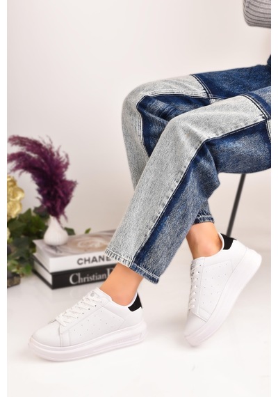 Siyah Kadın Spor Sneaker Casuel Günlük Ayakkabı 001