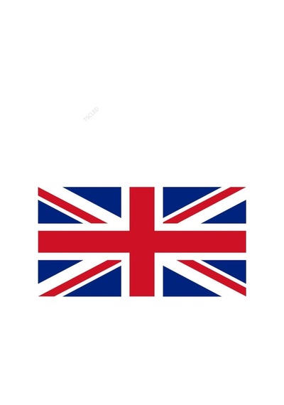 Ingiliz Britanya Birleşik Krallık Ingiltere Bayrağı Sticker 20Cm