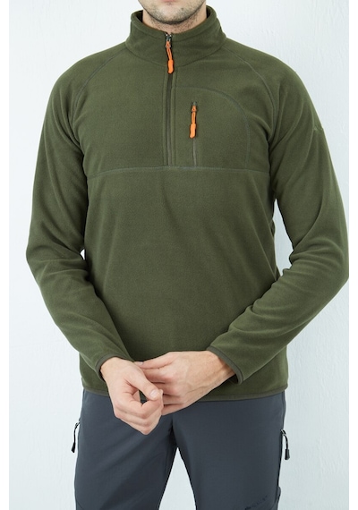 Alpinist Gamma Yarım Fermuarlı Erkek Polar Haki (520730528)