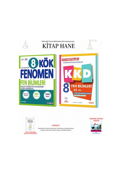 Fenomen 8. Sınıf Kök Ve Kkd Fen Bilimleri Seti
