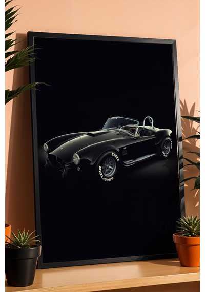Saturn Ac Shelby Cobra 427 Çerçeveli Tablo Erkek Odası Ve Garaj Dekoru Classic Car Collection