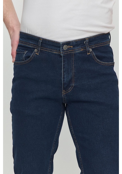 Polo State Regular Fit Likralı Erkek Denim Kot Pantolon Lacivert Lacivert