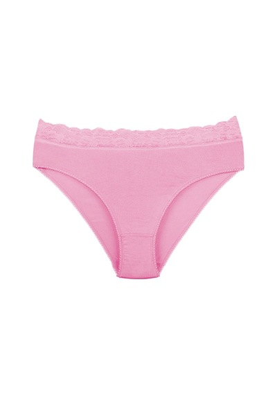 Sensu Kadın Bambu Kumaş Beli Dantelli Slip Külot 3'lü Paket Set Kts1093 Model-2 Model2