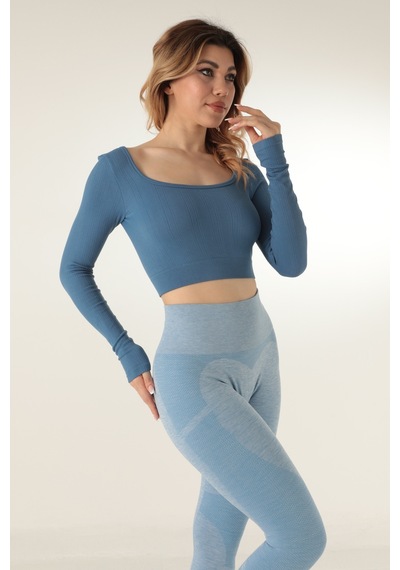 Doremi Seamless Straplez Uzun Kollu Fitilli Büstiyer 001