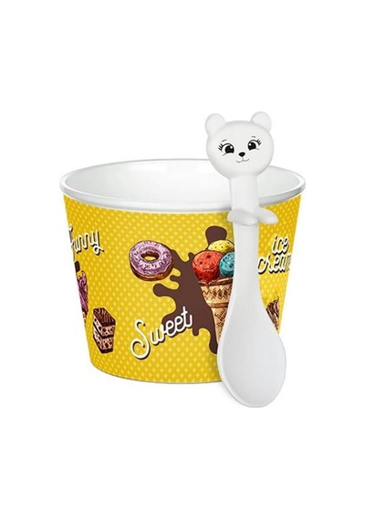 Cupıce 4'lü Dondurma Seti Kabı -ıce Cream Set Çok Renkli - 875714757 Çok Renkli