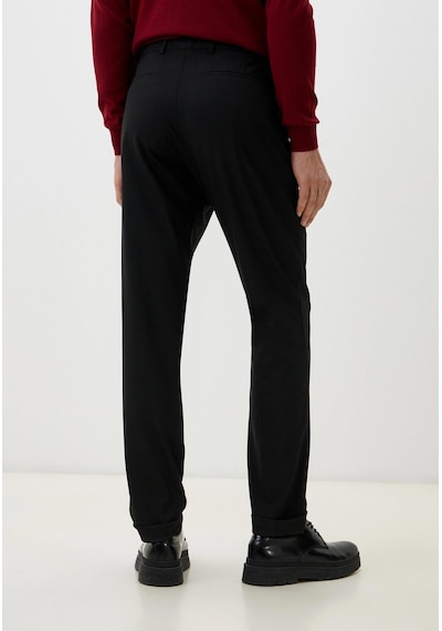 Erkek Pileli Siyah Armürlü Chino Pantolon Ncs Jeans 2247 2080 Siyah