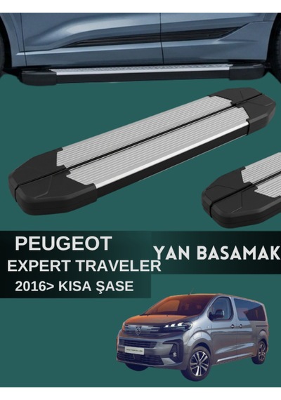 Peugeot Expert Traveller 2016 Model Ve Üzeri Kısa Şase Uyumlu Araç Yan Basamak