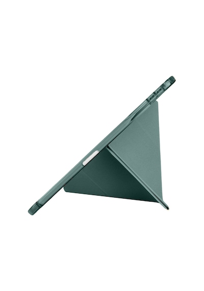 Apple Uyumlu iPad Air 11'' M3 2025 m2 2024 Üçgen Katlanabilir Kalem Şarj Bölmeli Standlı Kılıf Kapaklı