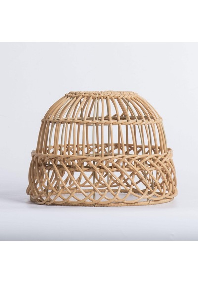 Suntek Magideal Rustik Rattan Örgü Retro Avize Işık Kapağı Ev Sarı