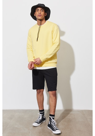AC&Co / Altınyıldız Classics ERKEK SARI Standart Fit Normal Kesim Bisiklet Yaka Sweatshirt Sarı AC&Co / Altınyıldız Classics ERKEK SARI Standart Fit Normal Kesim Bisiklet Yaka Sweatshirt Sarı