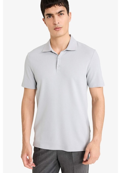 Defacto Slım Fıt Polo Yaka Kısa Kollu Polo Tişört M6609az26spgr130 Gri-gr130