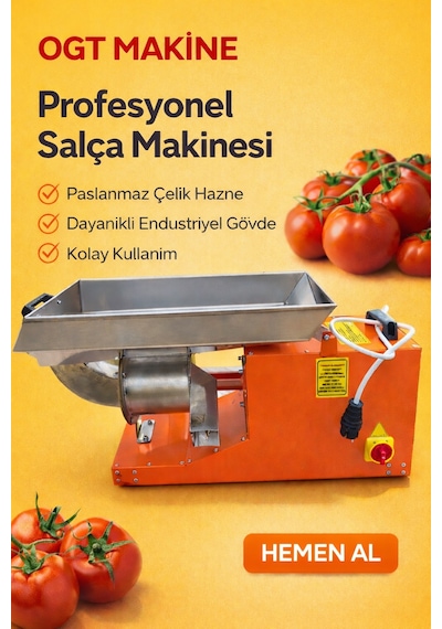 Salça Çekme Sıkma Makinesi