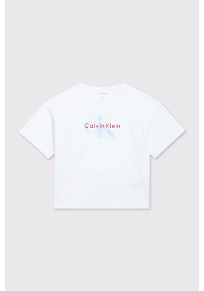 Calvin Klein Kız Çocuk Beyaz Tişört 2611gk05041