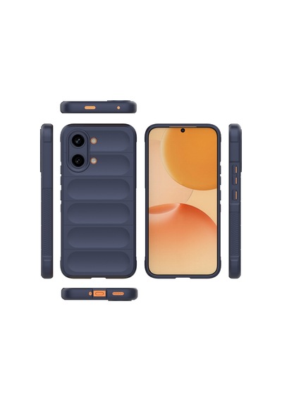 Teleplus Xiaomi Poco X8 Pro Max Kılıf Kamera Korumalı Etnik Silikon Lacivert