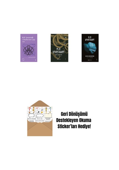 Everest Açıkhava 6 - Cthulhu Nun Çağrısı + H.p. Lovecraft - Bütün Romanları Ciltli + Delilik Dağlarında + Okuma Sticker'ları
