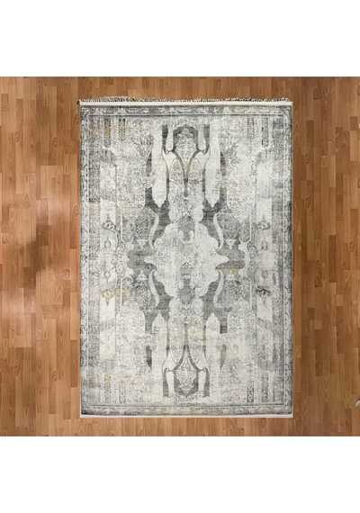 Vintage Esintili 160 X 230 Yün Halı Gri
