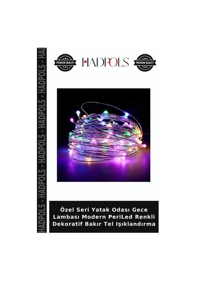 Özel Seri Yatak Odası Gece Lambası Modern Periled Renkli Dekoratif Bakır Tel Işıklandırma