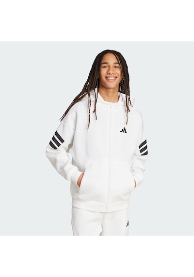 Adidas Future Icons 3 Stripes Fz Erkek Sweatshirt C-adıjw7106e50a00 Beyaz