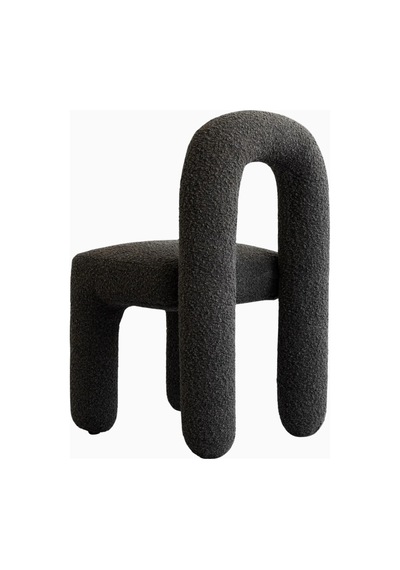 101 Copenhagen Daiku Dining Chair Koyu Gri, Dekoratif Modern Tasarım Yemek Sandalyesi