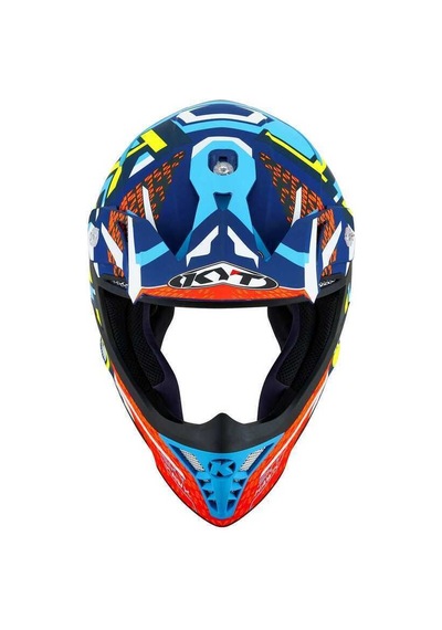 Kyt Skyhawk Kask Hyperflow Matt Lıght Blue / Red Çok Renkli