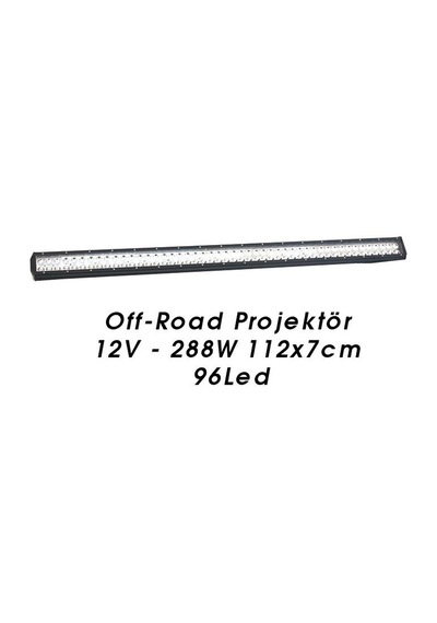 Off Road Led Bar Çift Sıralı 112x7 288w 96 Ledli Beyaz