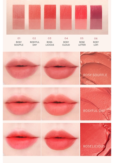 Uzun Süre Kalıcı Bulaşma Yapmayan Kadifemsi Bitiş Sunan Tint Dare Tint Melty Velvet Rosyful Day 0