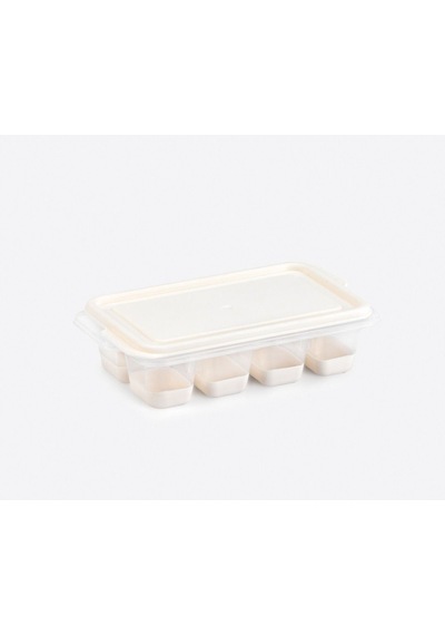 Bas Çıkar Kapaklı Pratik Mini Silikon Çok Amaçlı Buz Kalıbı 8 Bölmeli Buzluk Push Up Ice Cube Silik Diğer