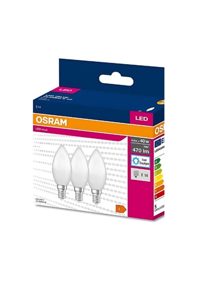 Osram Ledvalue 75w 60w 3 Lü Led Mum Ampul Beyaz - 6500k E14