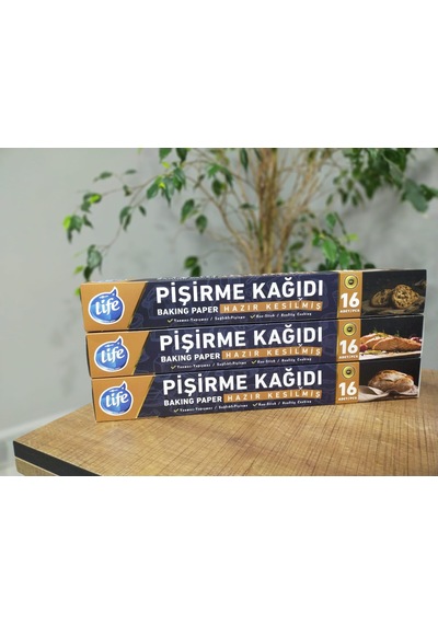 Life 16 Lı Hazır Kesilmiş Pişirme Kağıdı 3' Lü Promosyon Paketi