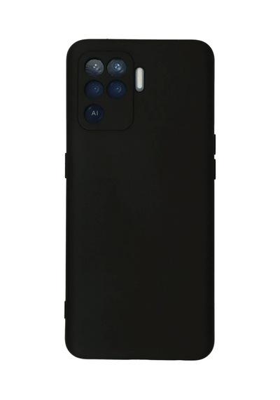 Oppo Reno 5 Lite Kılıf Nano İçi Kadife Silikon - Siyah Çok Renkli