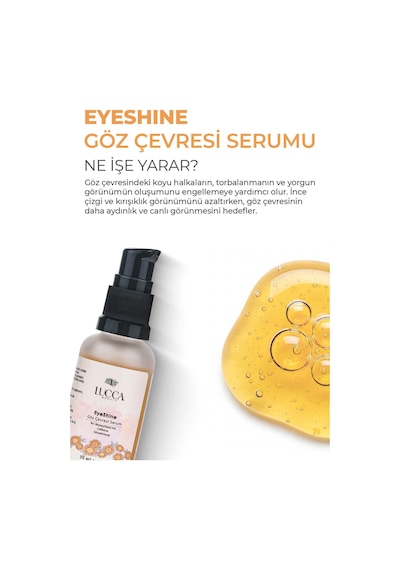 Lucca Beauty Eyeshine Torbalanma Karşıtı Göz Çevresi Serumu 30 ML