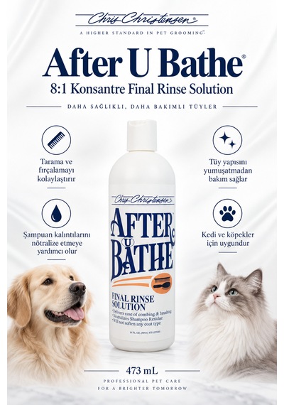 Chris Christensen Systems After U Bathe 8:1 Konsantre Kedi Köpek Tüy Kremi 473 Ml